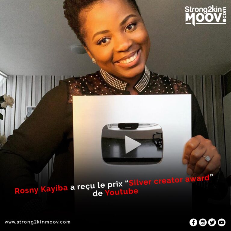 Rosny Kayiba a reçu le prix “Siver creator award” de YouTube