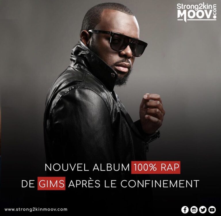 L’album 100% rap de Gims sera disponible au mois de…