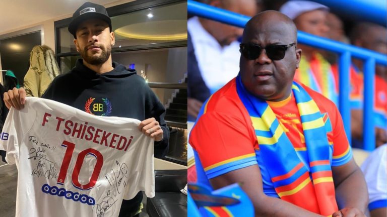 Insolite: Félix Tshisekedi dédicacé par Neymar, Di Maria et Marco Veratti !