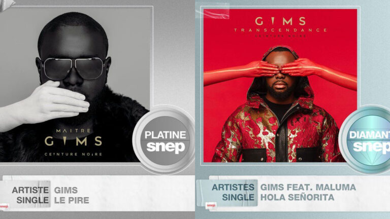 Gims : Deux titres de l&rsquo;album « Ceinture noire » touchent à deux prestigieuses certifications