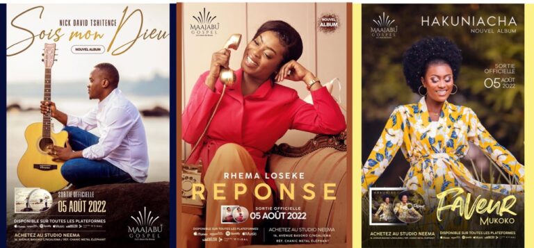 Majaabu Gospel : les albums des artistes Nick David Tshitenge, Rhema Loseke et Faveur Mukoko sont désormais disponibles partout
