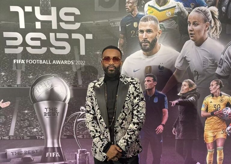 Fally Ipupa à la soirée The Best FIFA Football Awards 2022