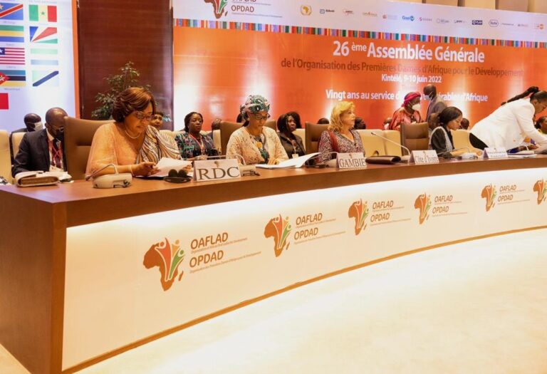 Les Premières Dames d’Afrique se réunissent à Kinshasa pour célébrer les 20 ans de l’OPDAD et lancer une campagne pour l’égalité des sexes