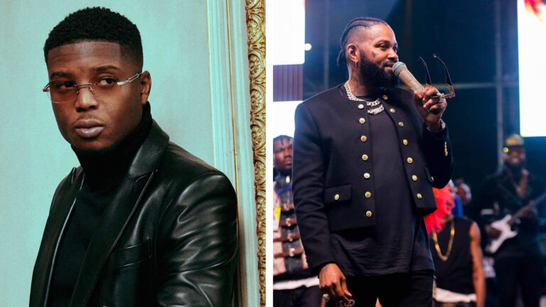 Ninho complimente Ferre Gola pour son concert au Stade des Martyrs