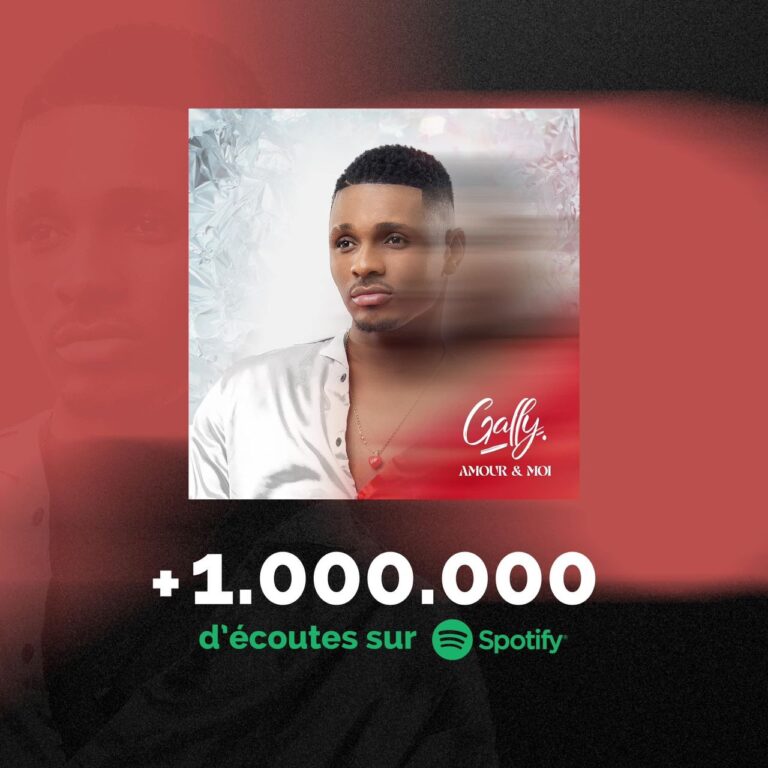Gally, son album « Amour & Moi » dépasse la barre d&rsquo;un million d&rsquo;écoutes sur Spotify