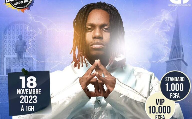 Tidiane Mario en concert au Stade Félix Eboué le 18 novembre 2023