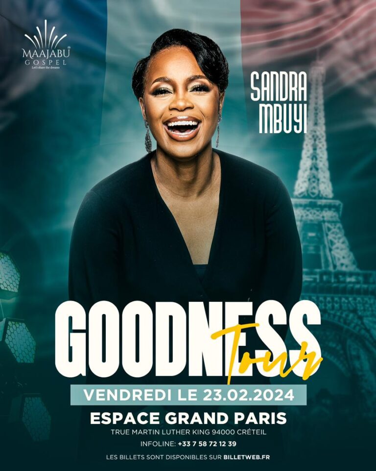 Sandra Mbuyi en concert exceptionnel à l&rsquo;Espace Grand Paris le 23 février prochain (France)