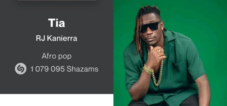 « Tia » de RJ Kanierra : Première chanson congolaise à atteindre le million sur Shazam !