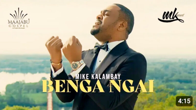 Mike Kalambay s&rsquo;abandonne aux bons soins de Jésus-Christ dans « Benga Ngai » (VIDÉO-CLIP)