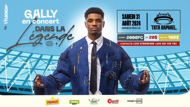 Gally Garvey lance la billetterie de son concert au stade Tata Raphaël !