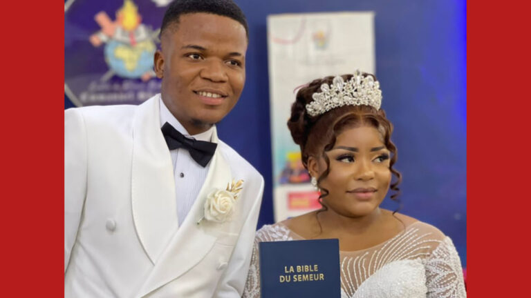 Jérémie Kabamba et Ursula Esomia sont désormais mariés devant Dieu !