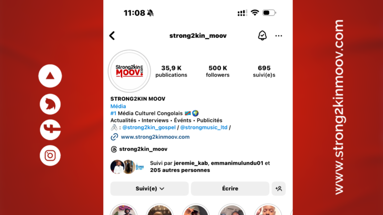 Strong2Kin Moov Atteint 500K Abonnés sur Instagram : Un Nouveau Record