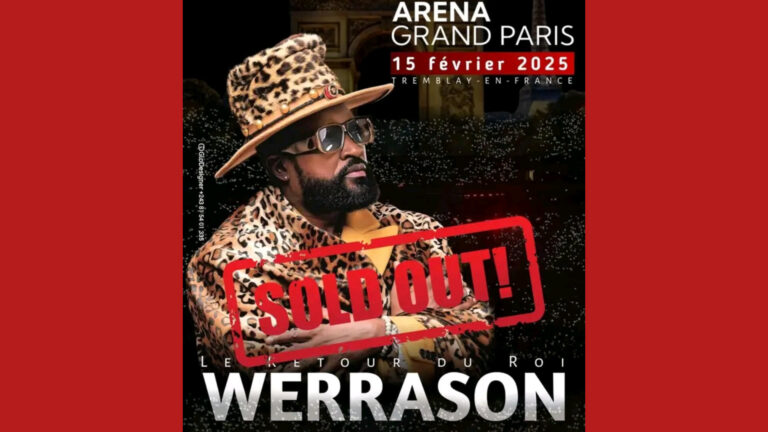 Sold-out pour Werrason à l&rsquo;ARENA GRAND PARIS, son concert se jouera à guichet fermé