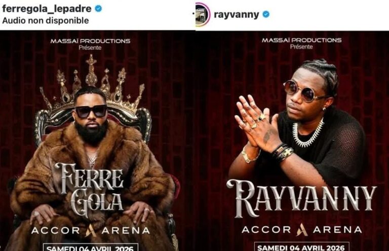 Ferré Gola à l’Accor Arena : entre invité et tête d’affiche, le cas Rayvanny interroge